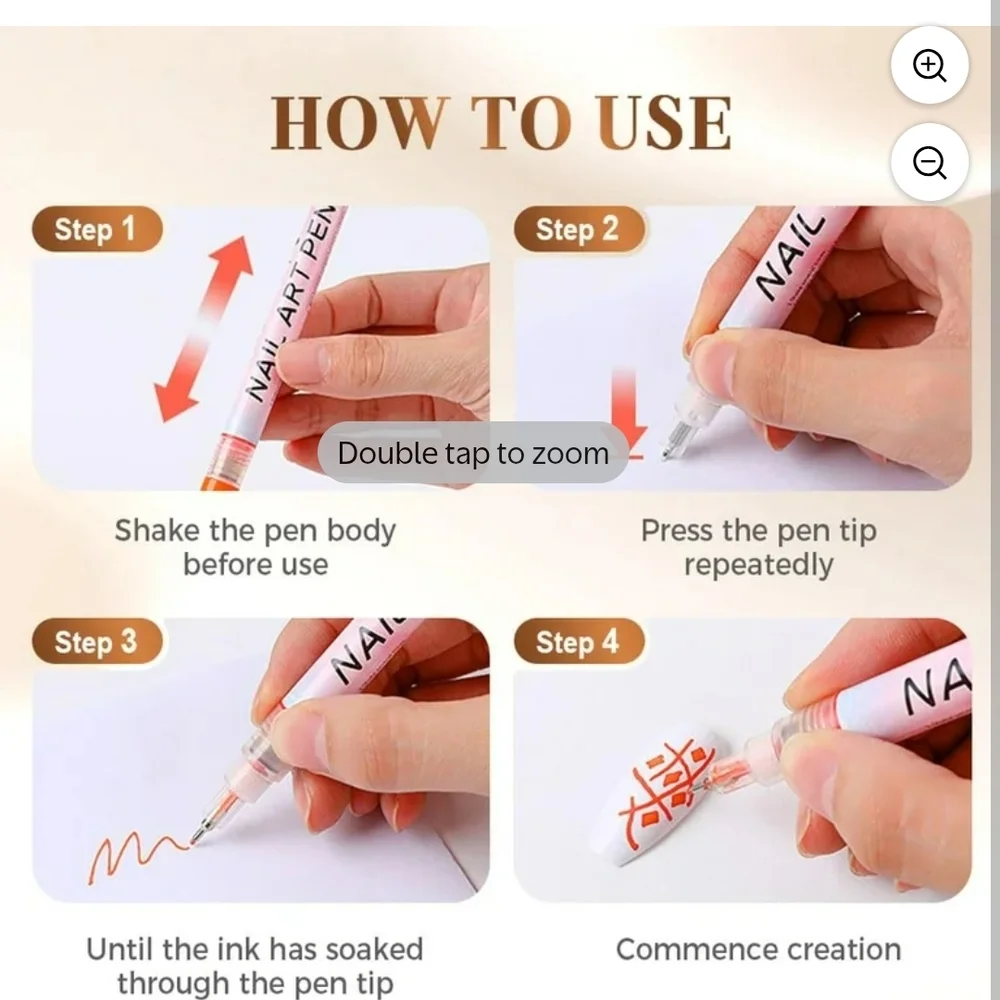 12 Colors 3D Nail Polish Pens for Painting, Nail Art Pens Set, 2025 Upgrade Nail